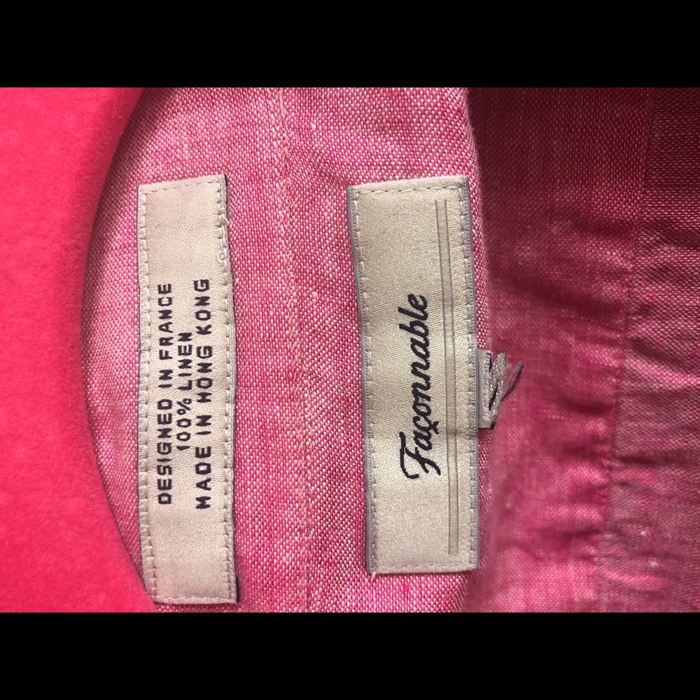 100% Linen Button Down - Picture 2 of 2